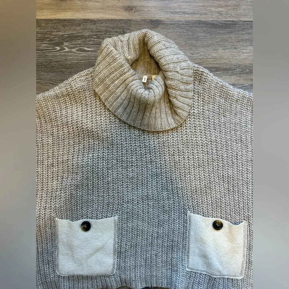 ANTHROPOLOGIE Women’s Moth Poncho Wool Knit Alpaca One size - Picture 5 of 12